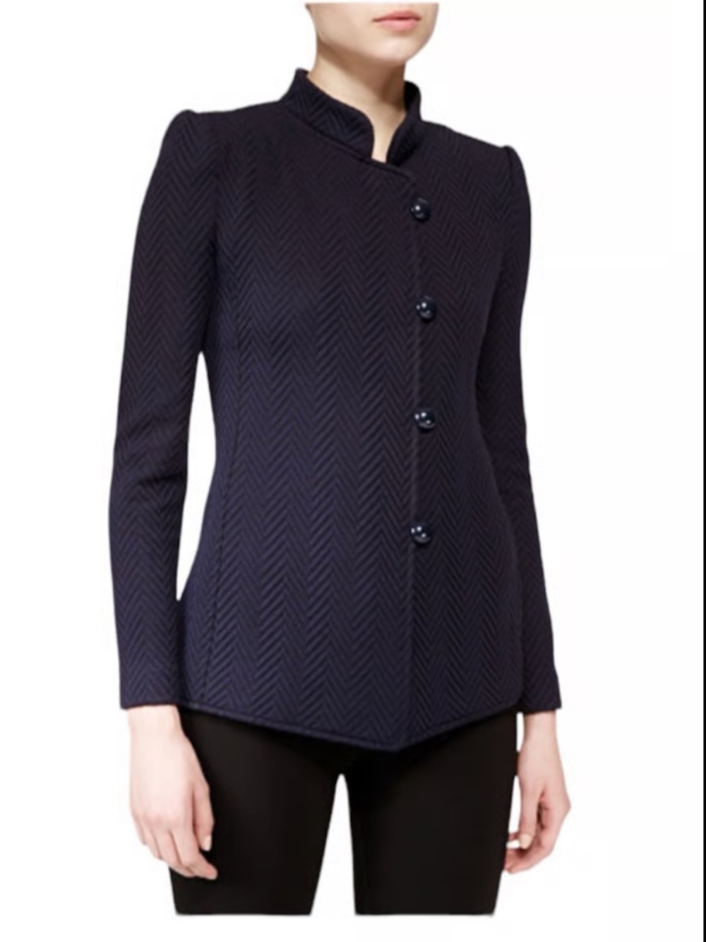 Georgio Armani Black Fitted Blazer Jacket Italy Size 38 (XS) Like New!